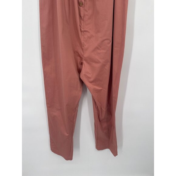 Hatch The Nines Jumpsuit Rust Pink Cotton Blend Size medium maternity new - Picture 3 of 6
